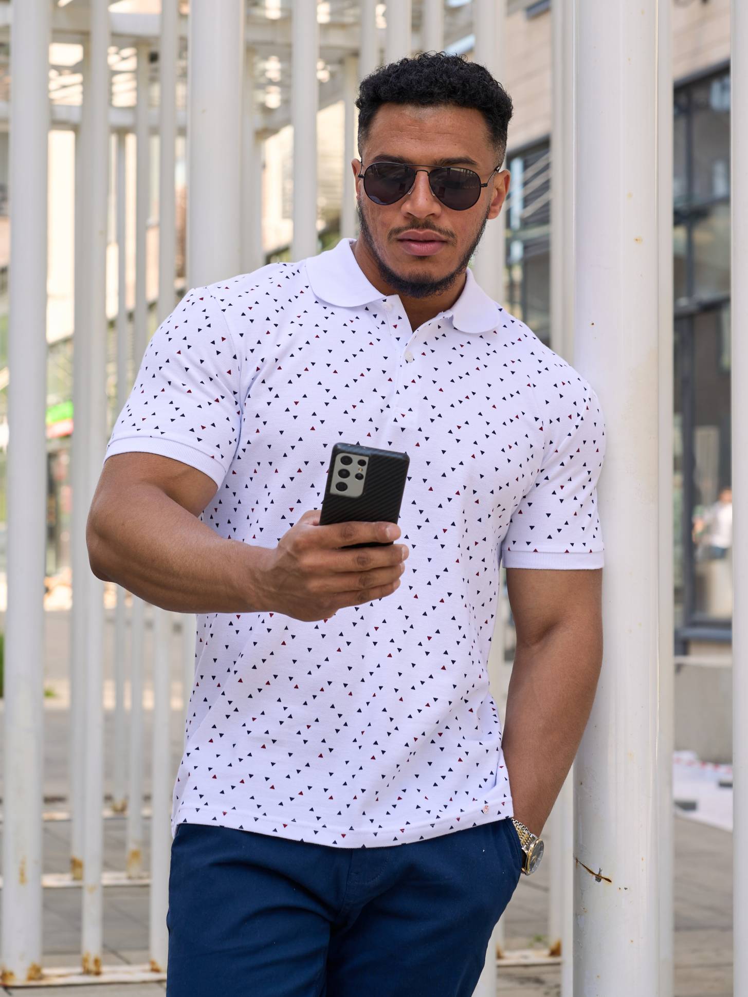 Футболка-поло стильная 