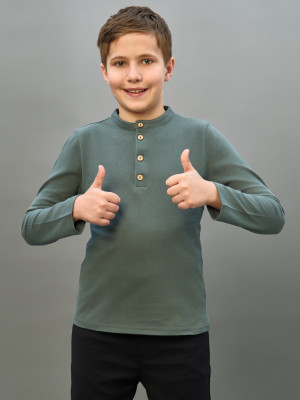 Поло с длинным рукавом 