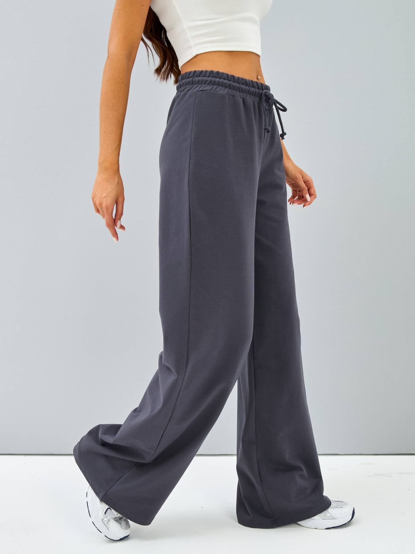 Брюки спортивные палаццо широкие прямые 